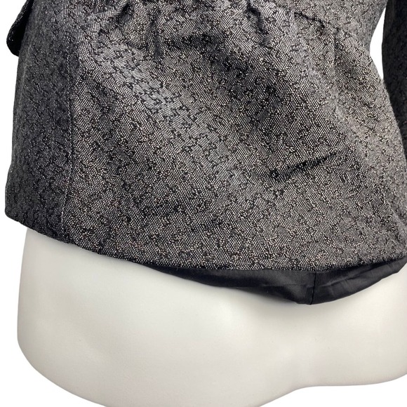 CLUB MONACO Wool Blend Blazer Sz 2 Textured Gray - Picture 8 of 8